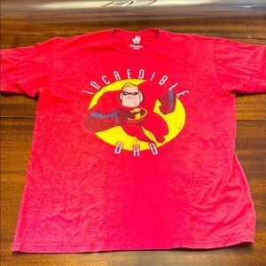 Disney Pixar Red Incredible Dad T-Shirt